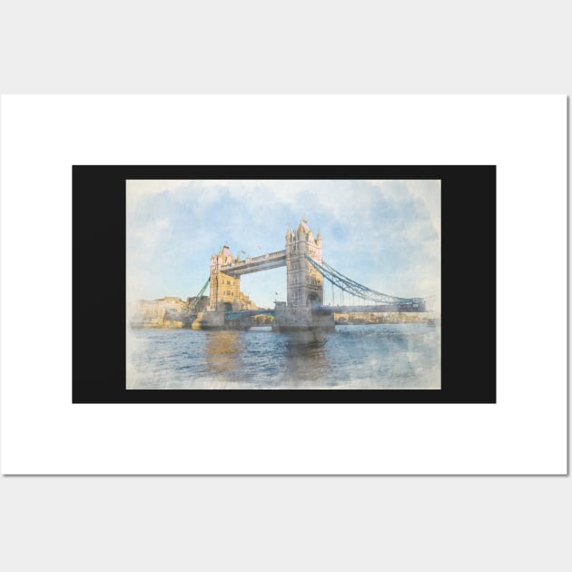 Tower Bridge London Wall Art by RosNapier